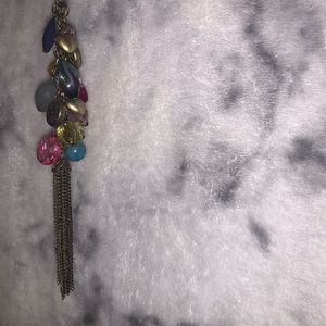 Pacsun long chain necklace with beads at the end
